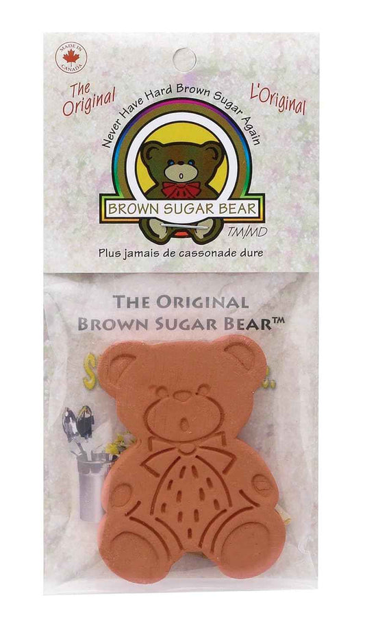 Brown Sugar Bear Original Brown Sugar Softener – Clean and Intentional Kitchen Tool for Less Waste, Reusable Terracotta Pack of 2