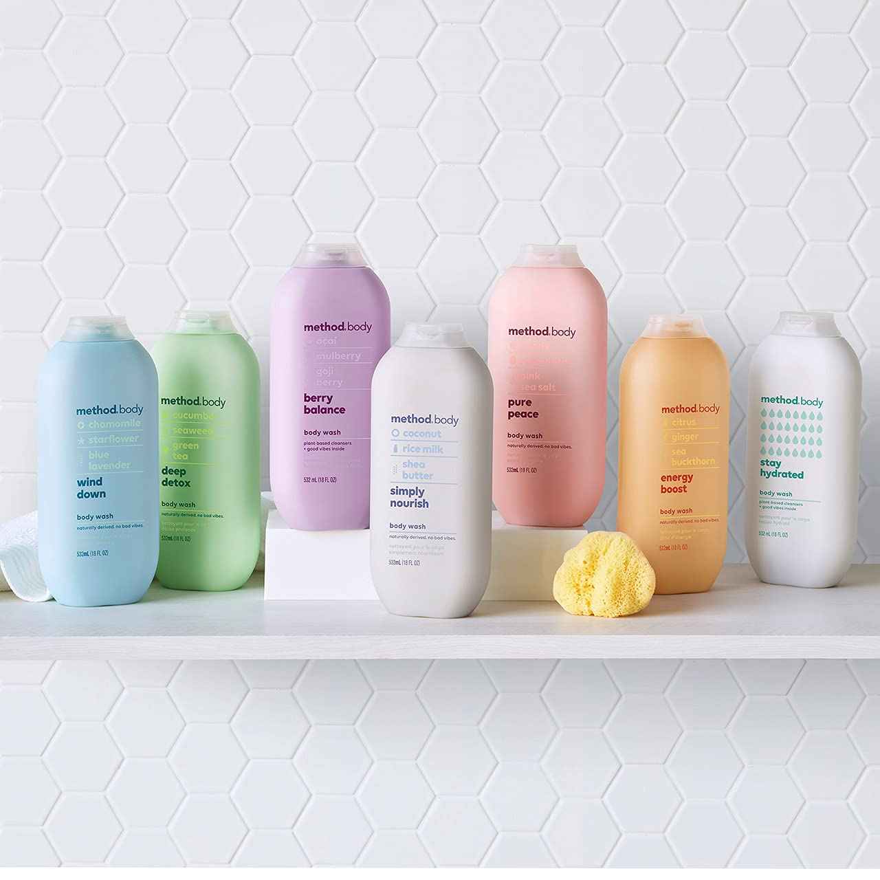 Method Body Wash, Pure Peace – Paraben and Phthalate Free Daily Cleanser for Sensitive Normal Skin