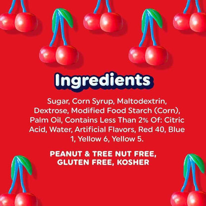 Airheads Cherry Taffy – Summer Picnic and Camping Treat That Won't Melt, 36 Individually Wrapped Bars