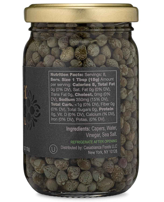 Mina Non-Pareil Capers 7 oz – Gourmet Pantry Gift for Home Chefs and Foodie Friends