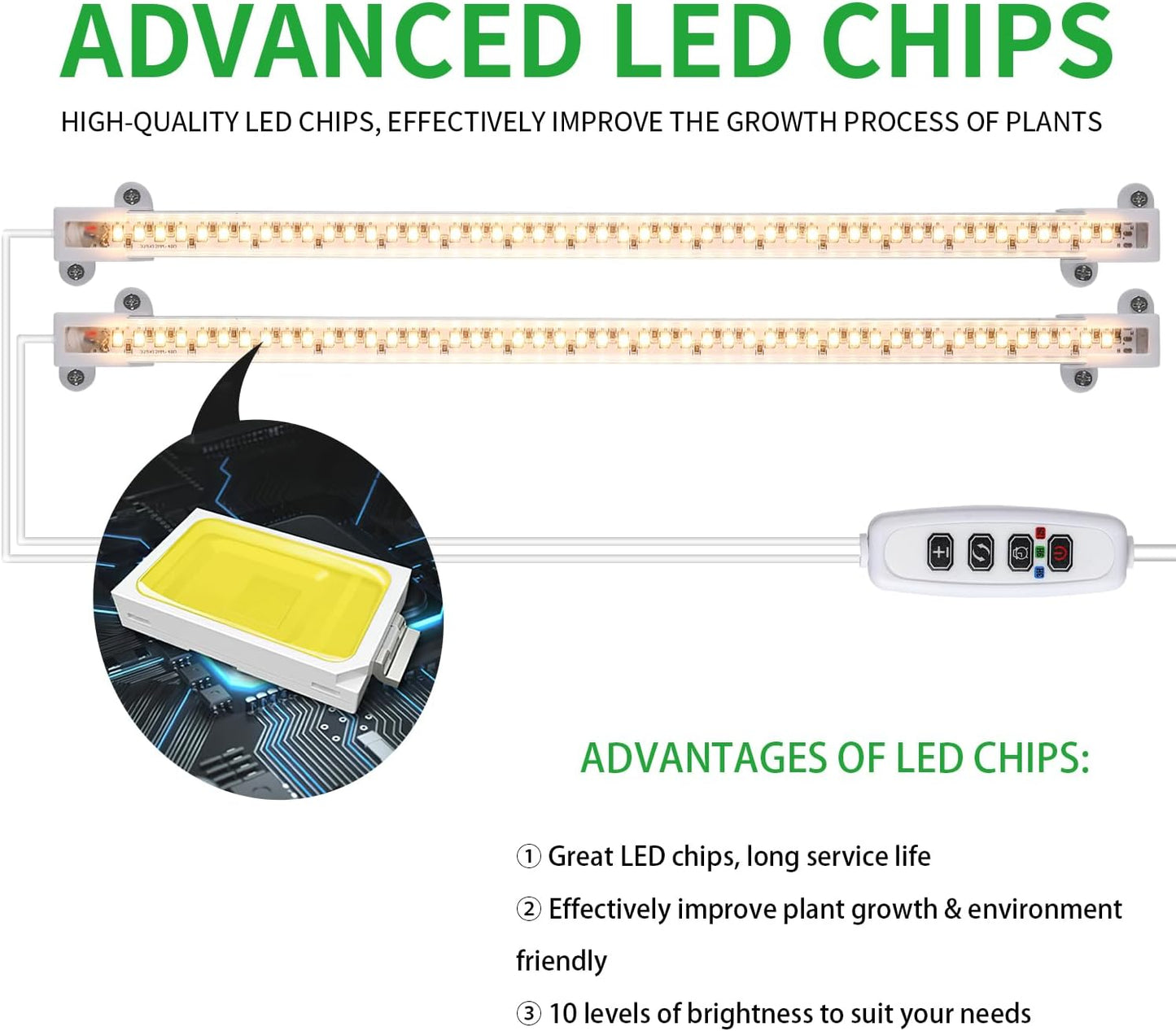MossyCove LED Grow Light Strips – Clean-Line Plant Light for Uncluttered Shelves, Aluminum Housing