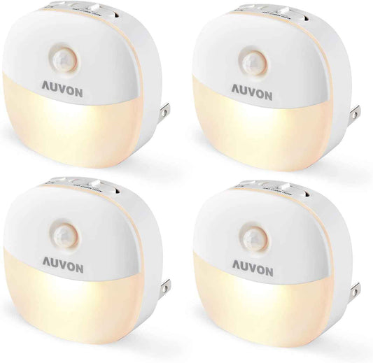 AUVON Dusk to Dawn Night Light – Smoke Free, Flame Free Nighttime Path Lighting for Seniors Aging in Place