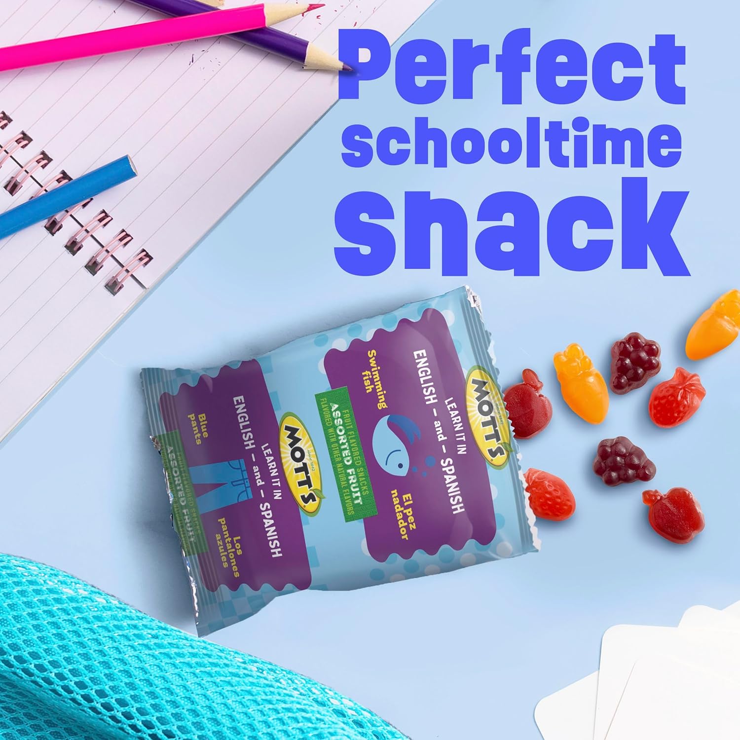 Mott's Assorted Chewy Fruit Snacks for Trick or Treat Night – Individually Wrapped On the Go Halloween Treat, 32 oz Box