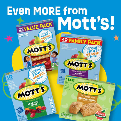 Mott's Gluten Free Fat Free Halloween Fruit Snacks – Wellness Friendly Vitamin C Snack for Celiac and Allergy Lifestyles, 40 Ct