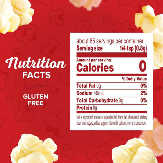 Orville Redenbacher's Popcorn Seasoning Movie Theater Butter 2.4 oz - Thoughtful Gift for Popcorn Lovers and Movie Buffs