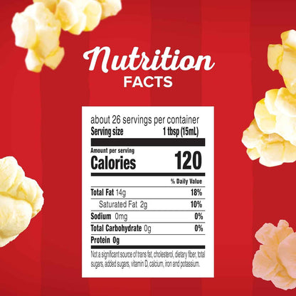 Orville Redenbacher's Popcorn Oil Movie Theater Butter Flavor – Portable Squeeze Topping for Patio Movie Nights