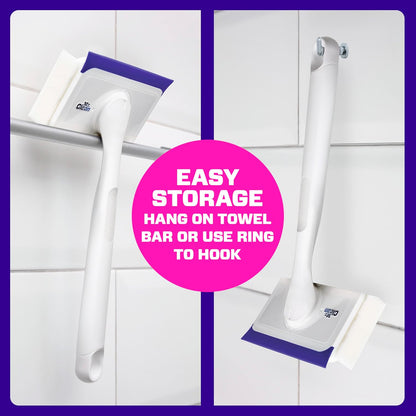 Mr. Clean Magic Eraser Shower & Tub Scrubber, One Tool Replaces Sprays Sponges and Squeegees for an Uncluttered Bathroom