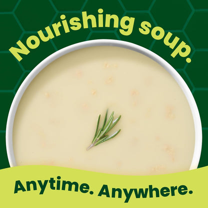multi-flavor line: cream of mushroom, condensed, roasted herb garlic, and cream of celery