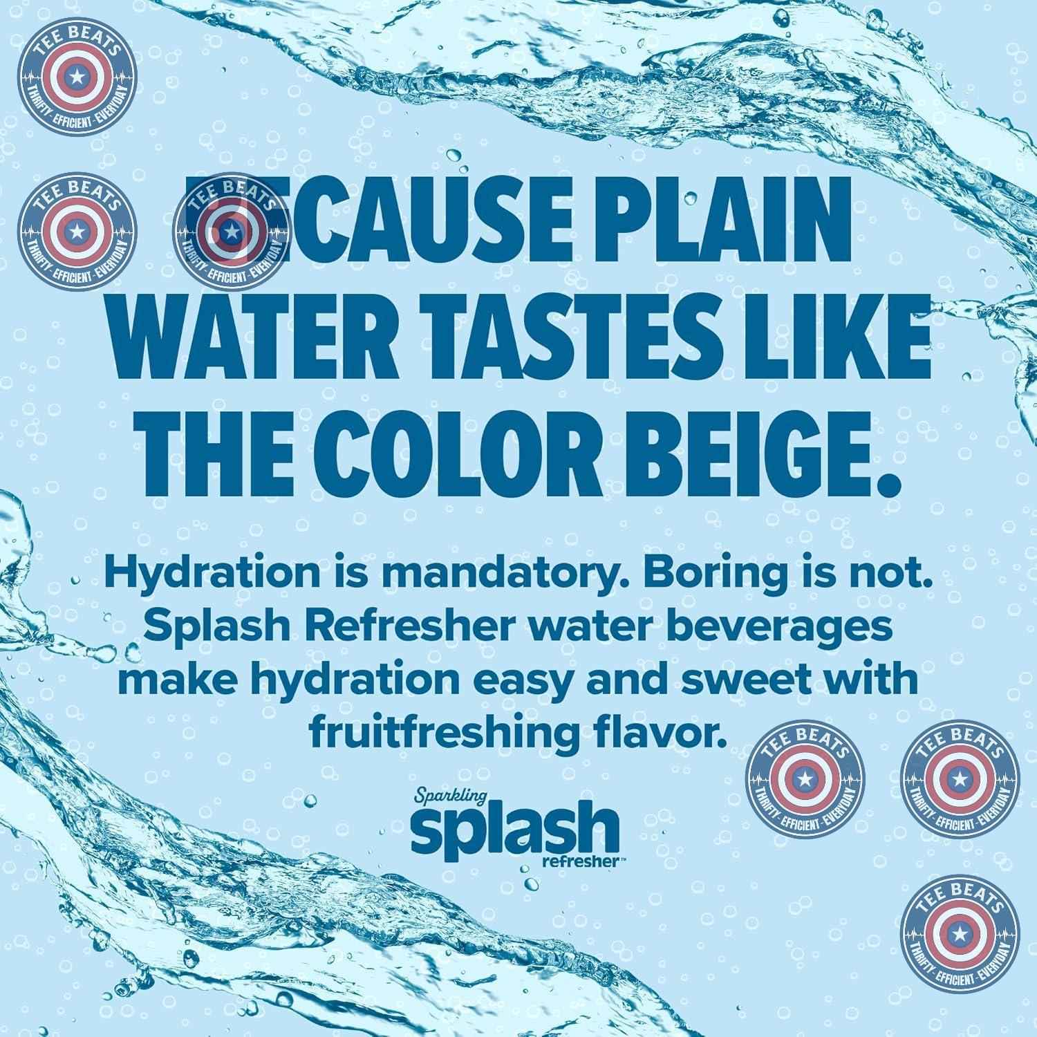 Splash Refresher Sparkling Water – Calming Evening Beverage for Relaxation Rituals, Electrolyte Hydration