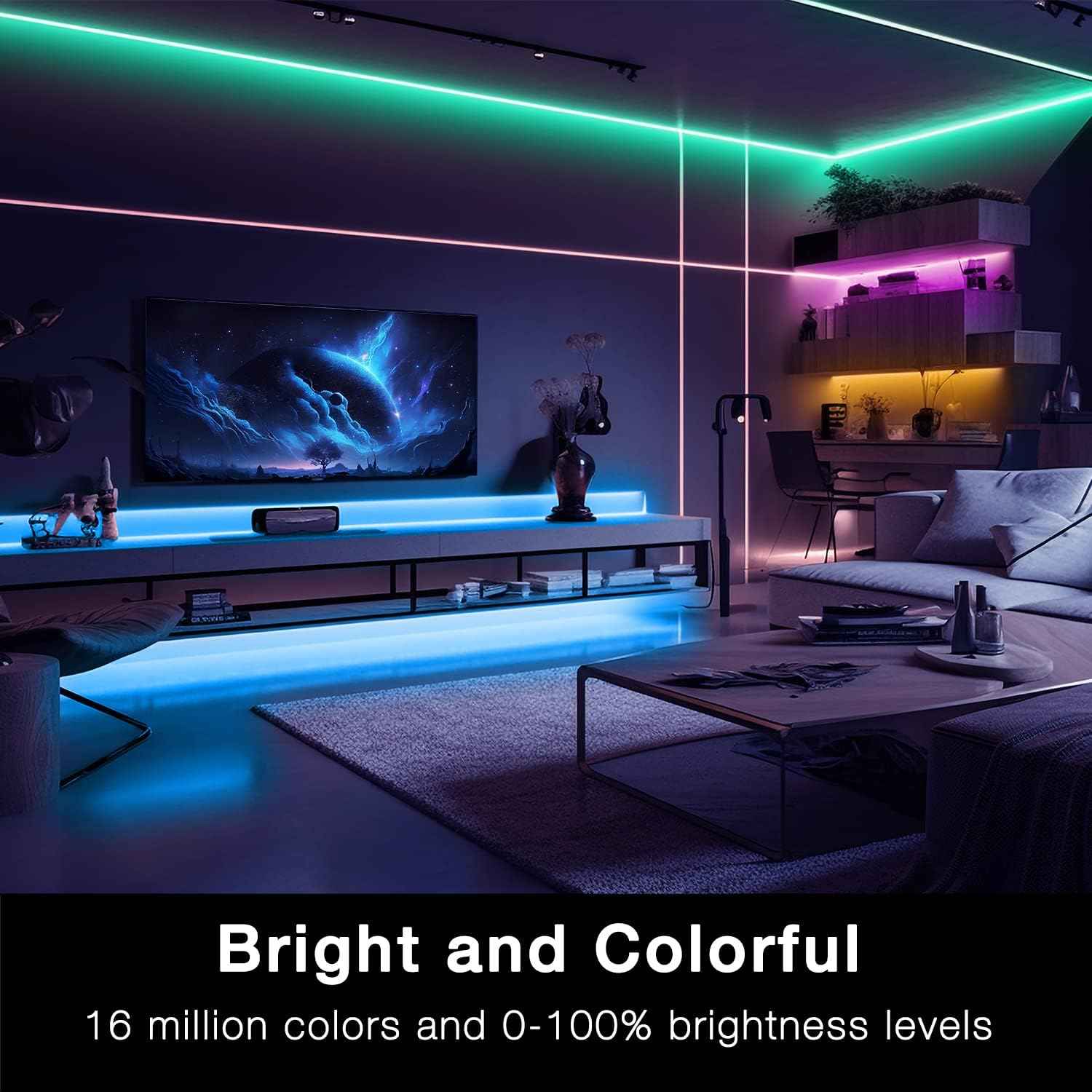 DAYBETTER Smart WiFi LED Strip Lights – Cool to the Touch Nursery & Kids Room Lighting, Low Voltage 12V