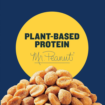 PLANTERS Honey Roasted Peanuts Tailgate Snack, Game Day Party Jar for Backyard and Patio, 16oz