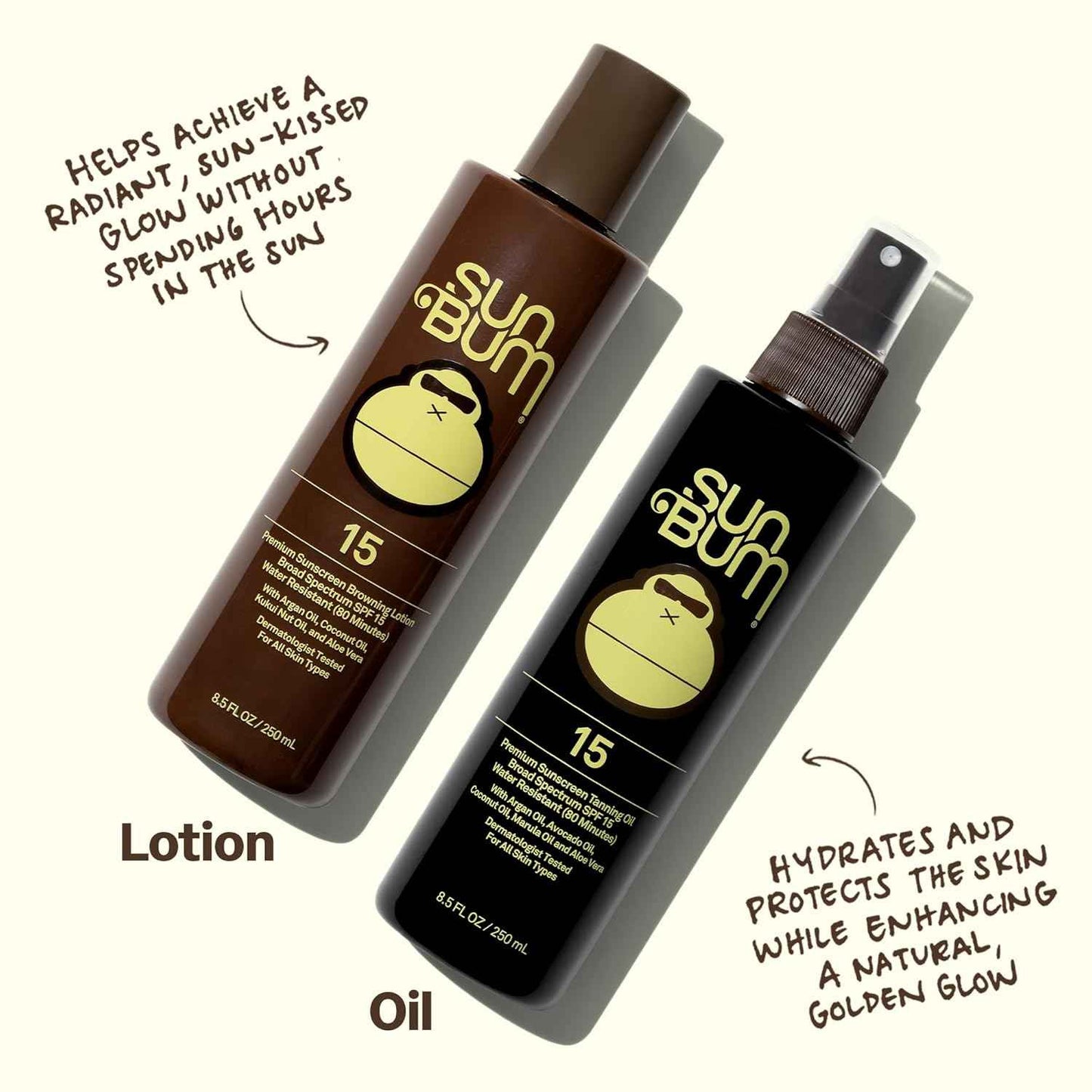 Sun Bum SPF 15 Moisturizing Tanning Oil – Reef-Safe Beach Day Spray for Poolside and Tropical Travel