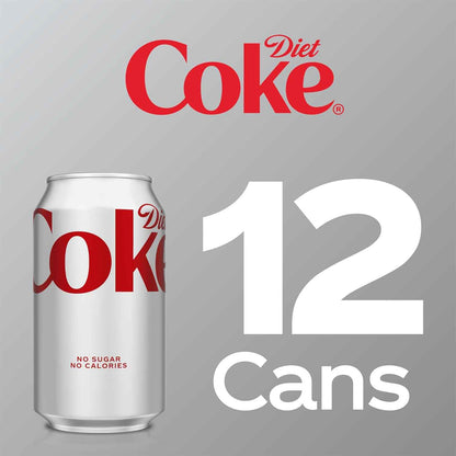 Diet Coke Caffeine Free Soda – Kid-Friendly Birthday Party Cola for Family Gatherings, 12 fl oz Cans (12 Pack)