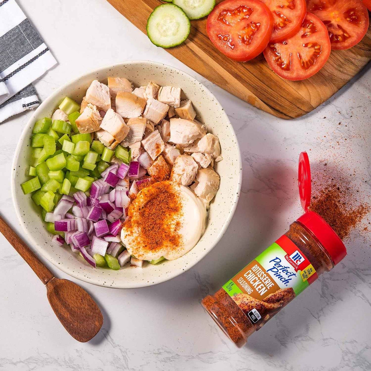 McCormick Perfect Pinch Rotisserie Chicken Seasoning, 5 oz – Gluten-Free, No MSG Added Seasoning for Clean-Label Family Meals