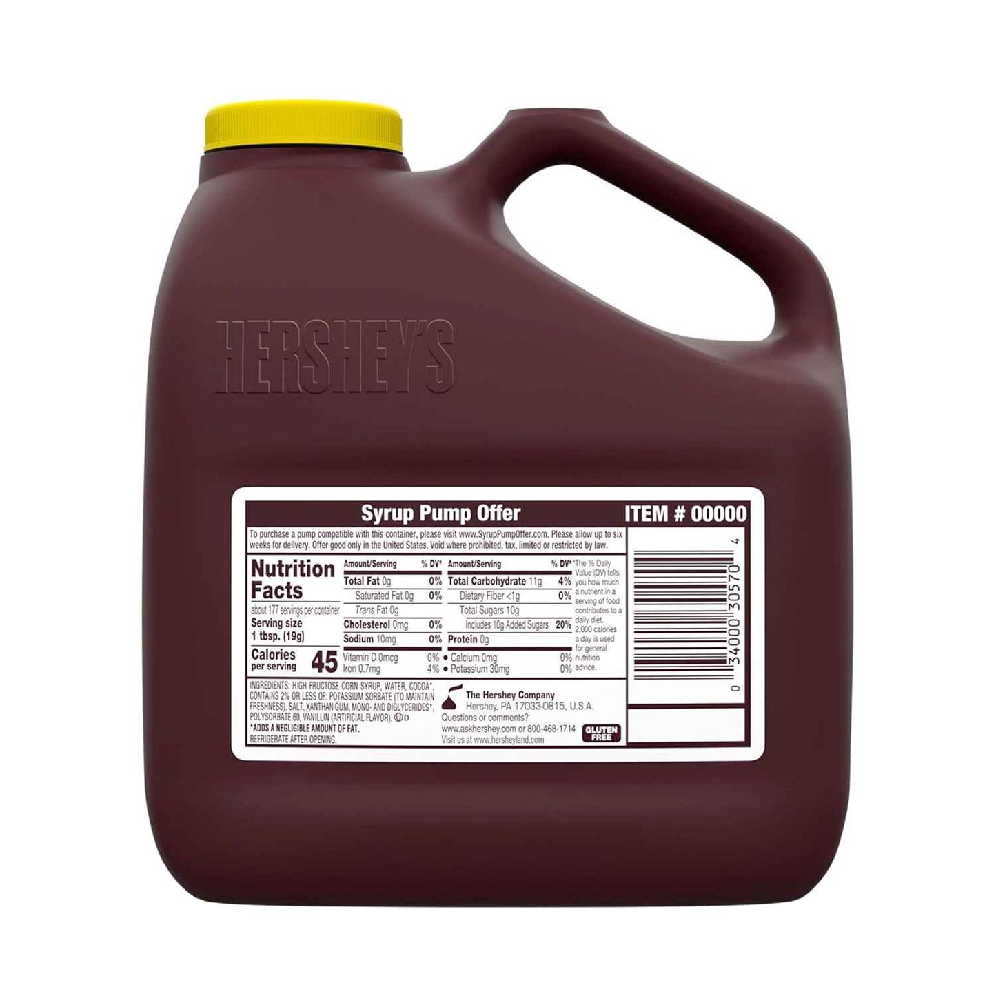 HERSHEY'S Chocolate Syrup Bottle 24 oz – Kid-Friendly Squeezable Topping for Lunchboxes and Breakfast