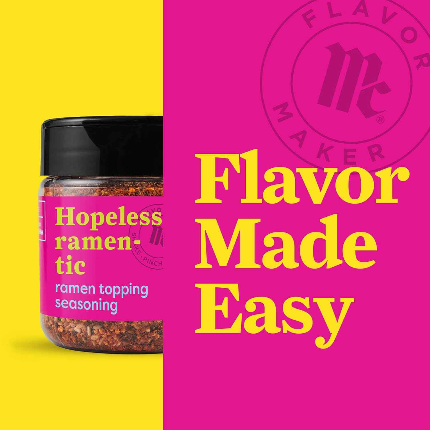 McCormick Ramen Topping Seasoning – One-Bottle Pantry Essential for Simple Asian Meals, 3.7 oz