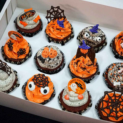 Child-Friendly Halloween Cupcake Decorations Safe for Family Baking Sessions at Home