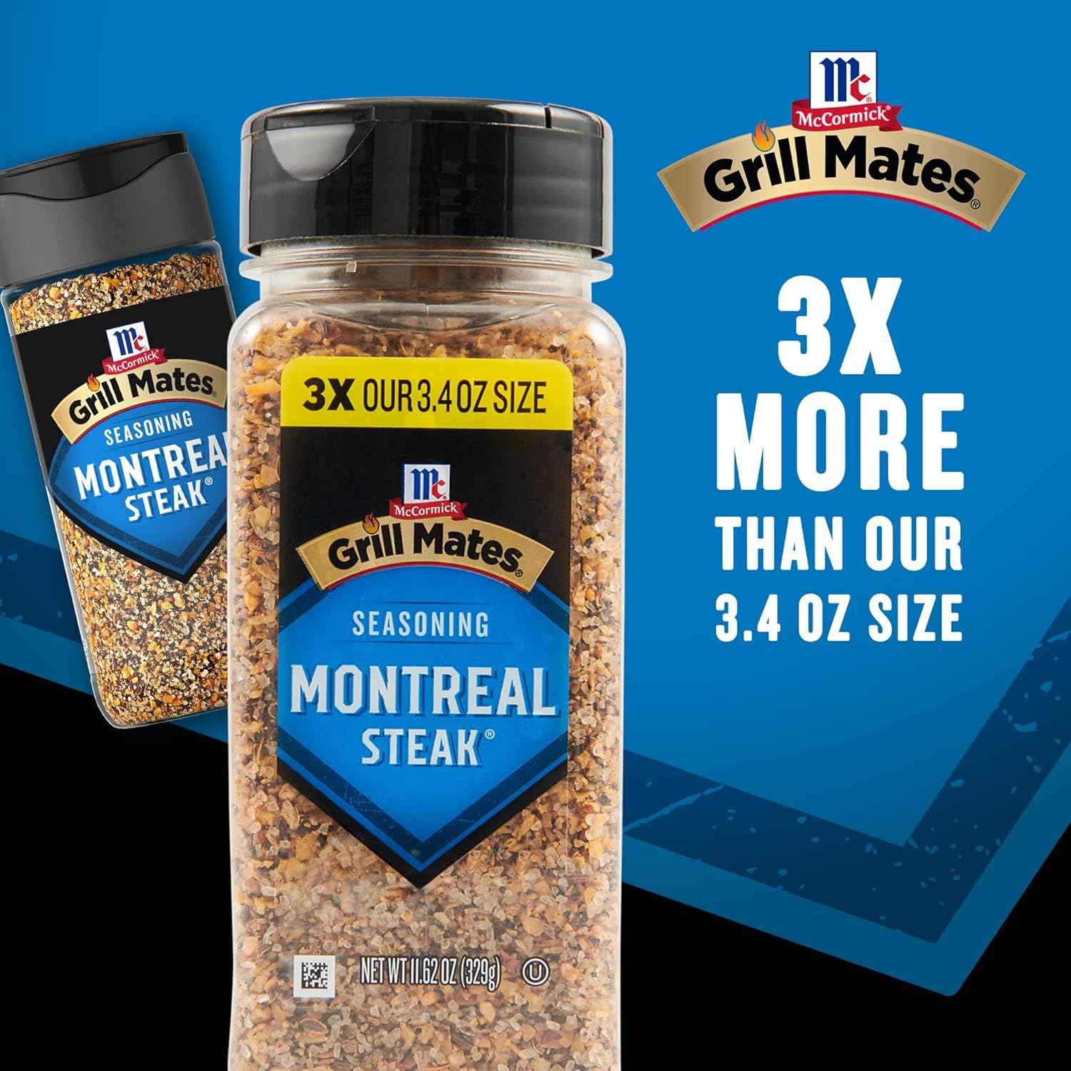McCormick Grill Mates Montreal Steak Seasoning – One-Shake Weeknight Dinner Spice for Busy Home Cooks