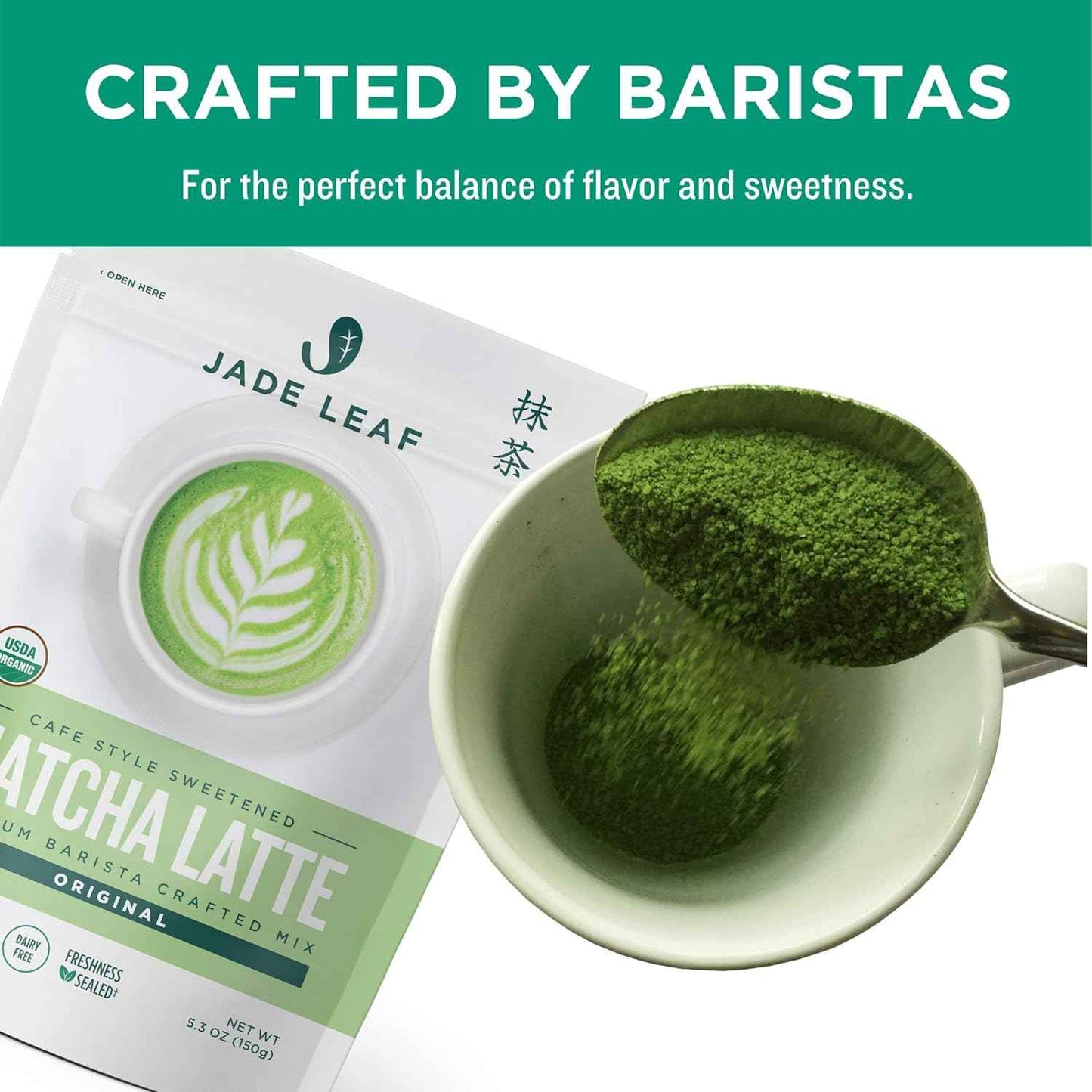 Jade Leaf Matcha Organic Strawberry Matcha Latte Mix – Clean Design Latte for Uncluttered Counter and Intentional Kitchen Aesthetic