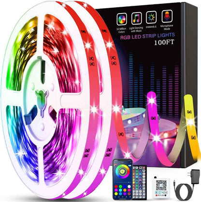 Tenmiro LED Strip Lights for Bedroom Wind Down Routine, Dimmable Color Changing Ambient Lighting for Relaxation and Better Sleep