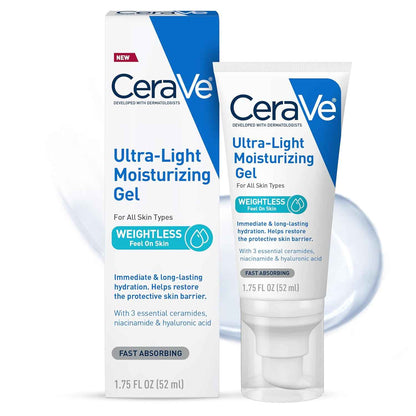 CeraVe Ultra-Light Moisturizing Gel – Uncluttered Daily Hydration, No Fuss Formula