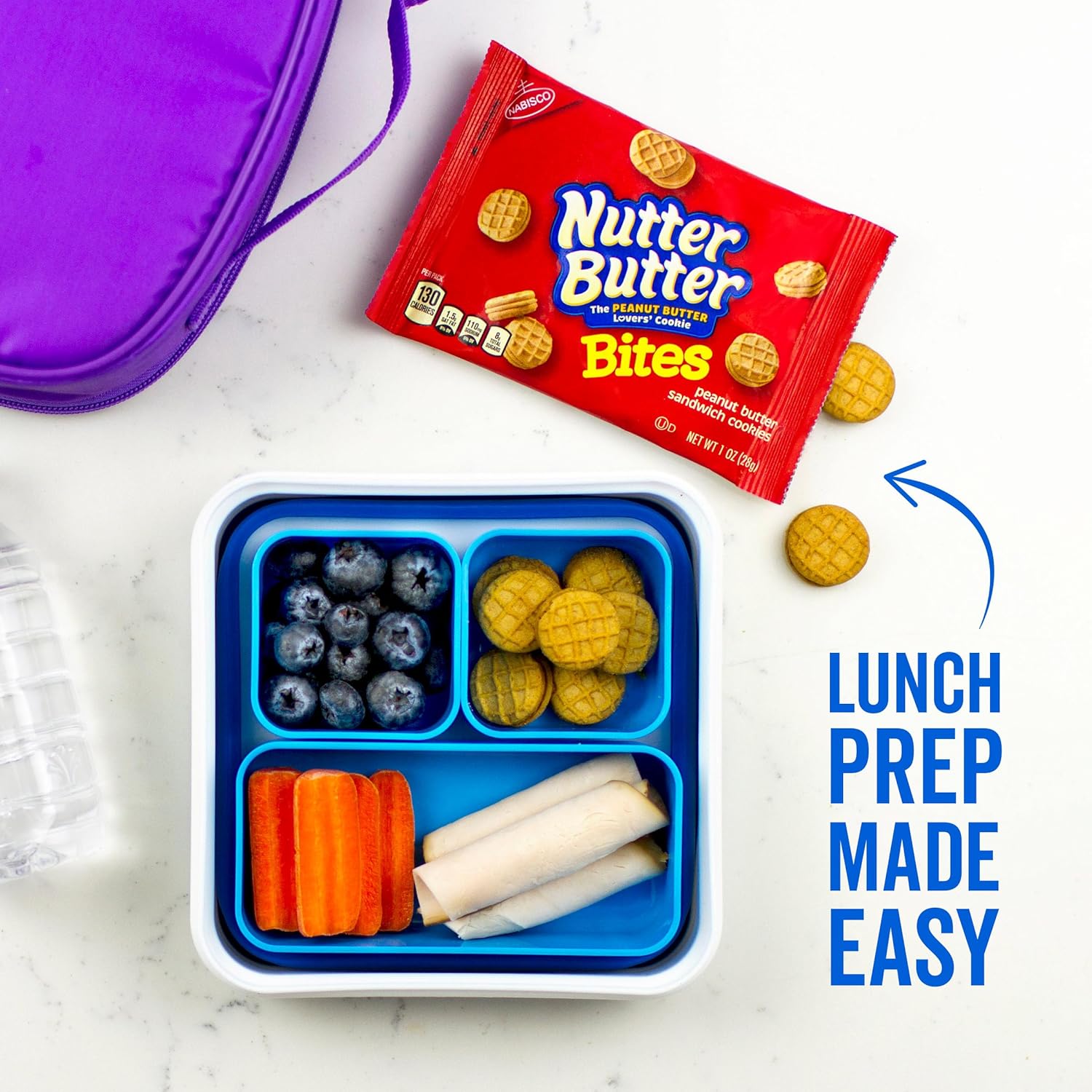 Nabisco Cookie & Cracker Variety Pack – Birthday Goodie Bag Stuffer for Kids, 50 Mini Snack Packs