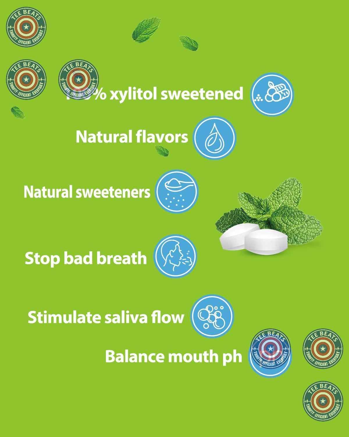 DC24 DAILY CARE Xylitol Mints – Family-Safe Lunchbox Treat for School, Sports, and Snack Time