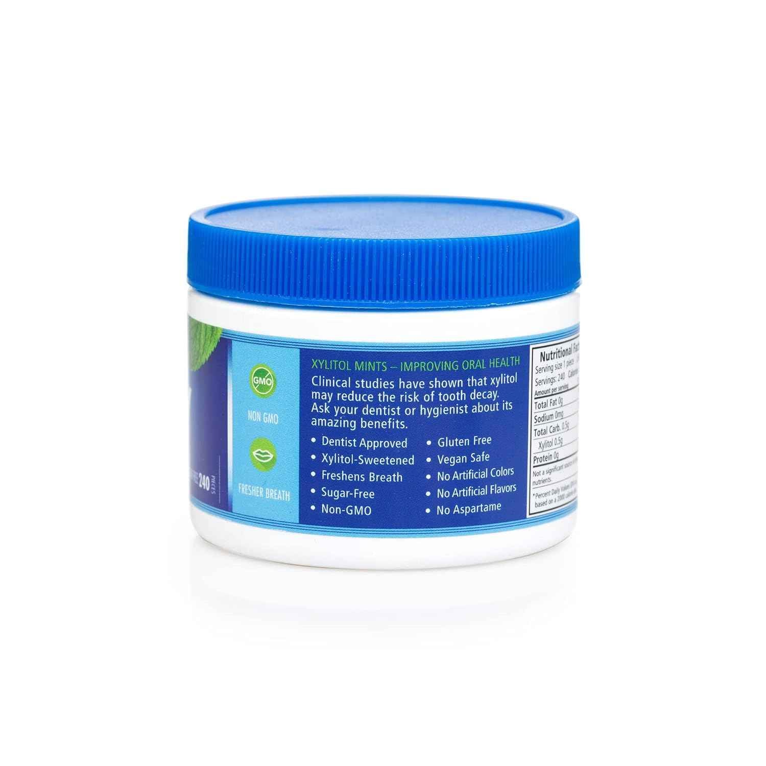 Spry Xylitol Peppermint Mints – Thoughtful Stocking Stuffer Gift for Health-Conscious Friends and Grandparents, 240 Count