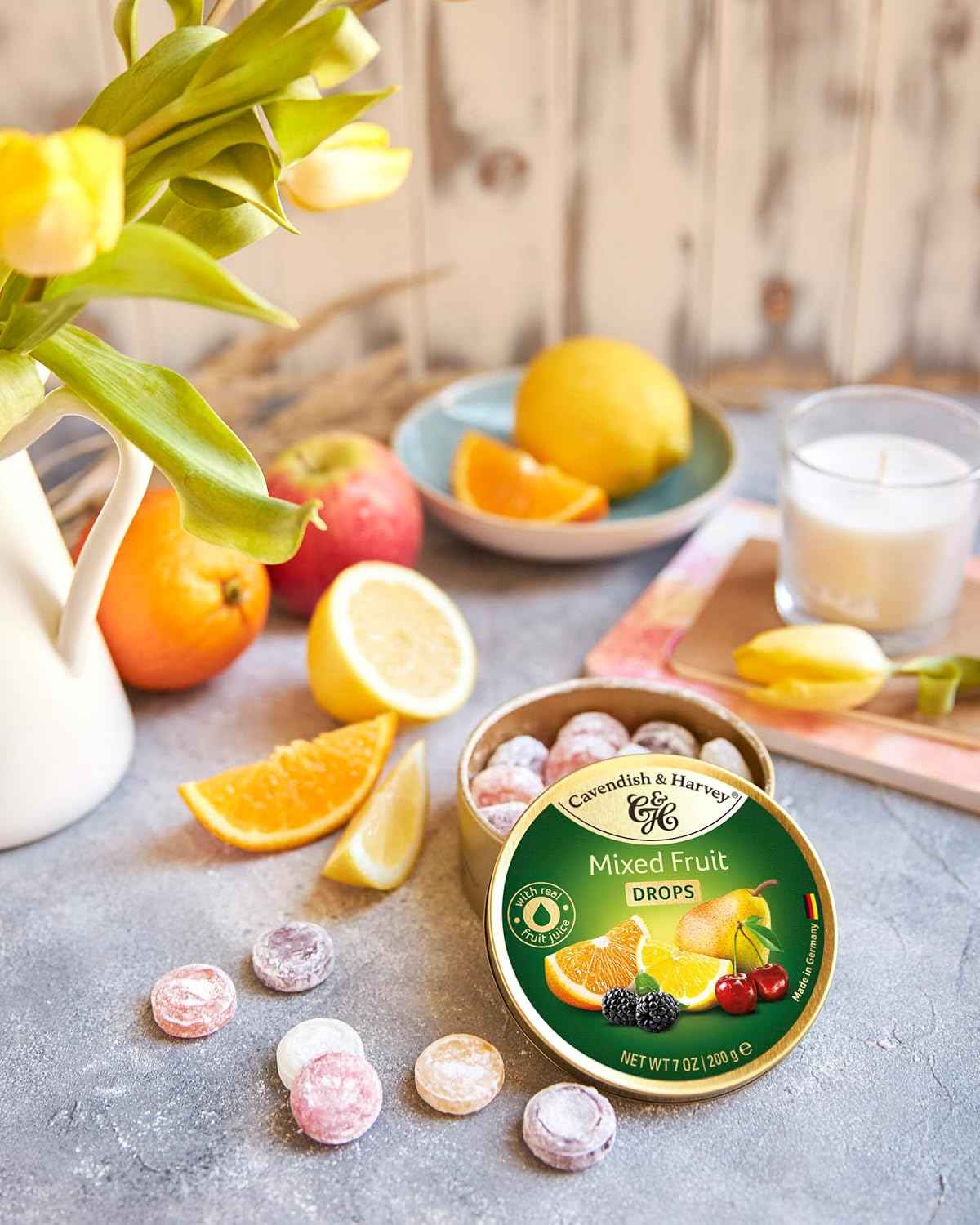 Cavendish & Harvey Gourmet Hard Candy with Real Fruit Juice – Premium After-Dinner Treat for the Discerning Entertainer