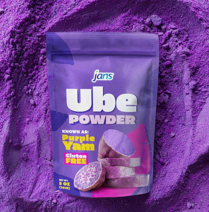 Jans Ube Powder for Baking, 5 oz | Pure Single-Ingredient Yam for Wholesome Family Desserts