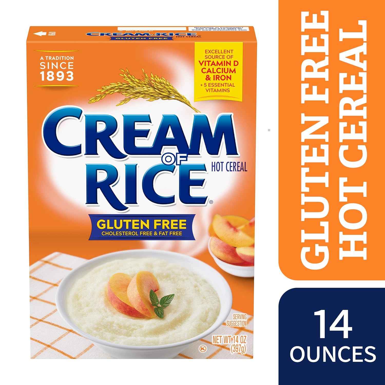 Cream of Rice Gluten Free Hot Cereal – Quick 1-Minute Breakfast Cereal for Busy Office and Work-from-Home Mornings