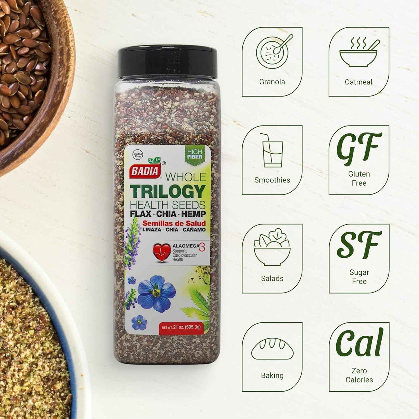 Badia Trilogy Health Seed Blend – Thoughtful Wellness Gift for the Health-Conscious Friend