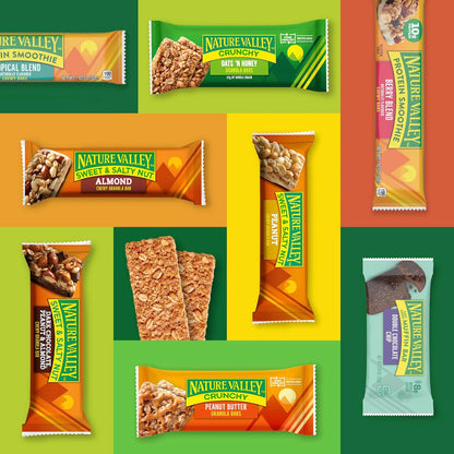 Nature Valley Berry Protein Chewy Bars – Hiking Trail Snack for Backpack