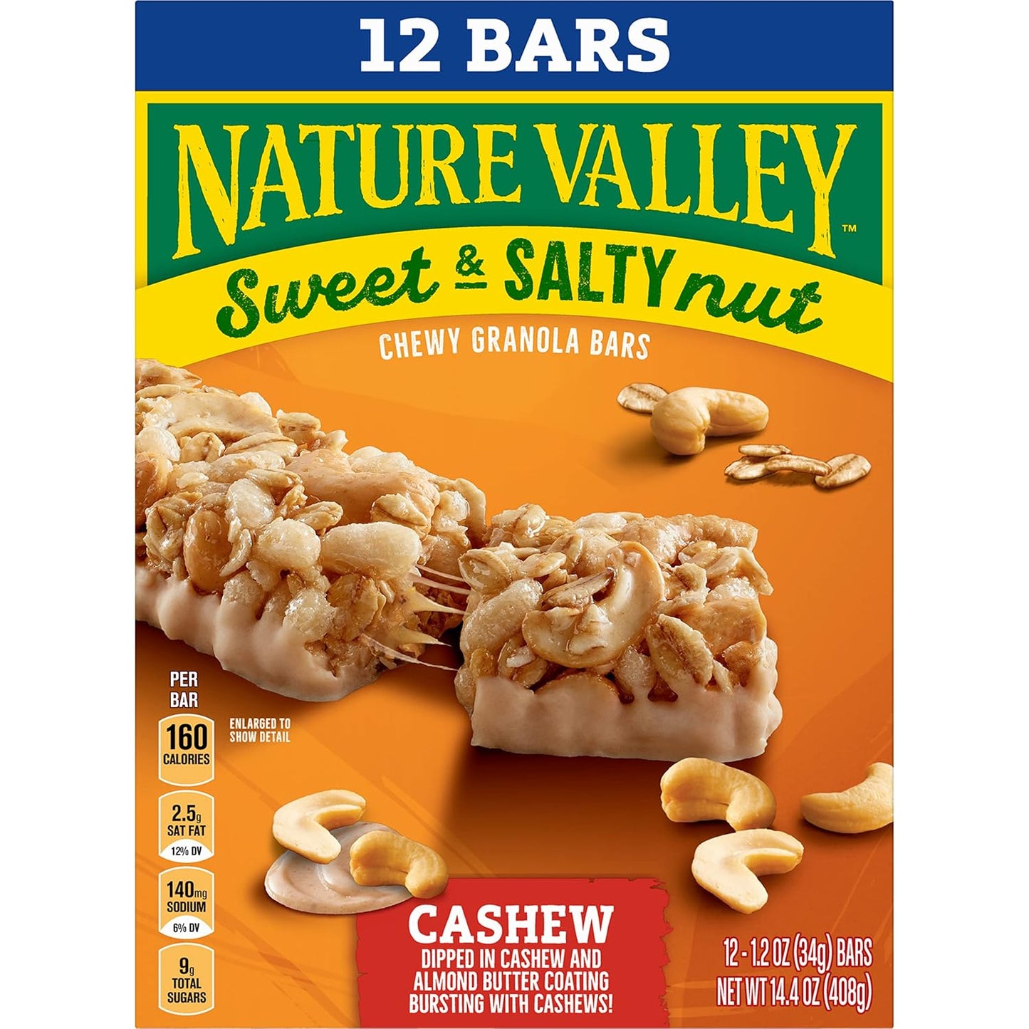 Nature Valley Sweet and Salty Nut Granola Bars – Camping and Trail Fuel, Foil-Wrapped Bars for the Outdoors