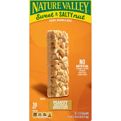 Nature Valley Sweet and Salty Nut Granola Bars – Commuter Bag Snack for Busy Workdays, Individually Wrapped