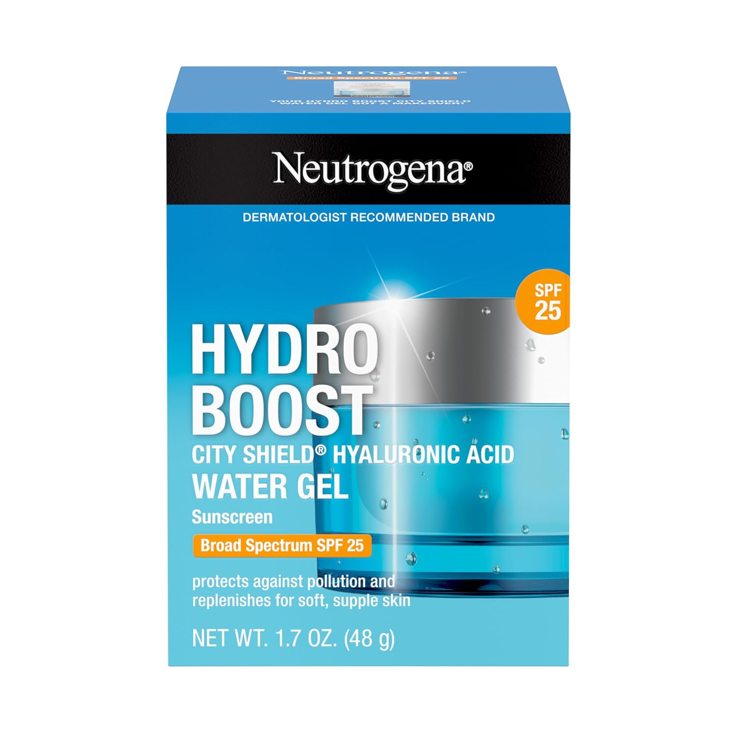 Neutrogena Hydro Boost City Shield Water Gel – Daily Hydrating SPF Ritual for Bathroom Self-Care