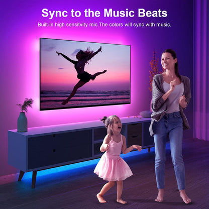 Nexillumi LED TV Backlight – Calming Bedroom Wind-Down Lighting for Evening Self-Care Routine