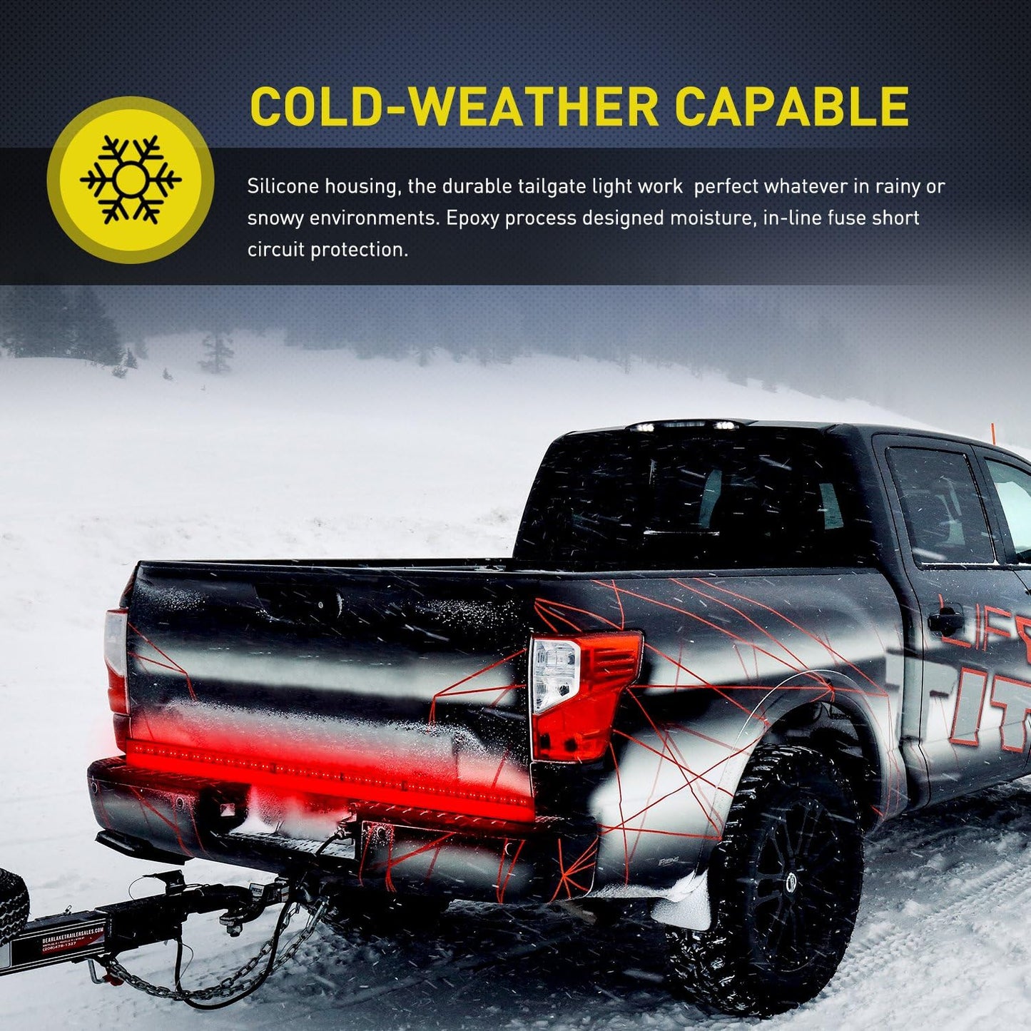 Nilight 60-Inch Truck Bed Light Bar – LED Strip for Camping, Loading, and Off-Road Night Use