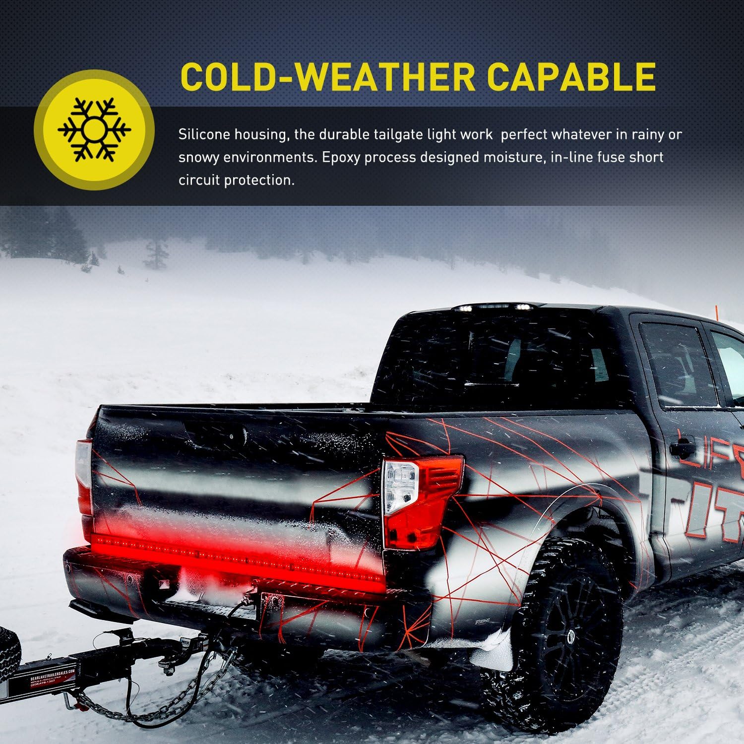 Nilight 60-Inch Truck Bed Light Bar – LED Strip for Camping, Loading, and Off-Road Night Use