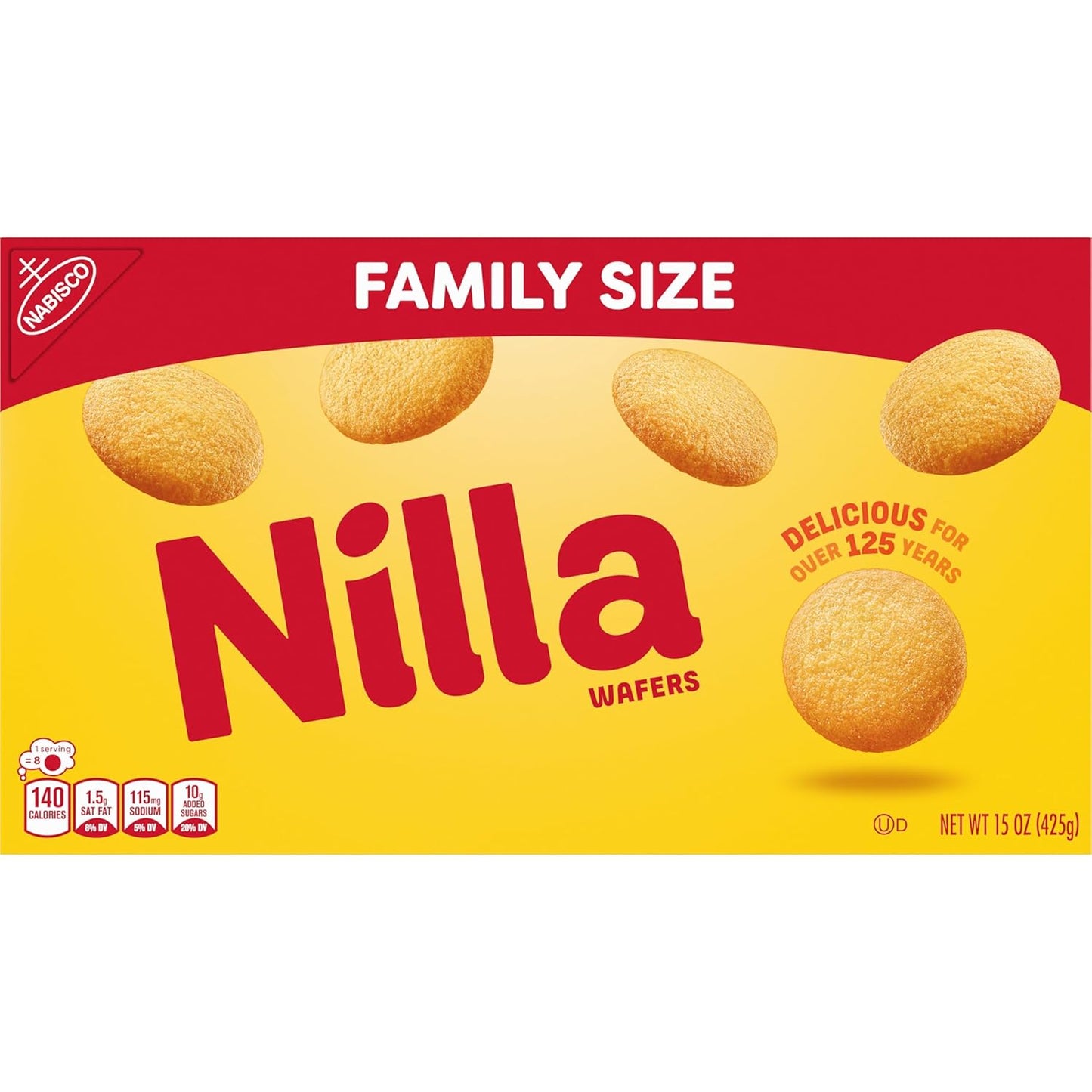 NILLA Wafers Cookies, Vanilla Wafers Mindful Snack for Tea Time, Crispy Vanilla Wafers for a Calming Break