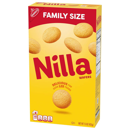 NILLA Wafers Cookies, Vanilla Wafers Mindful Snack for Tea Time, Crispy Vanilla Wafers for a Calming Break