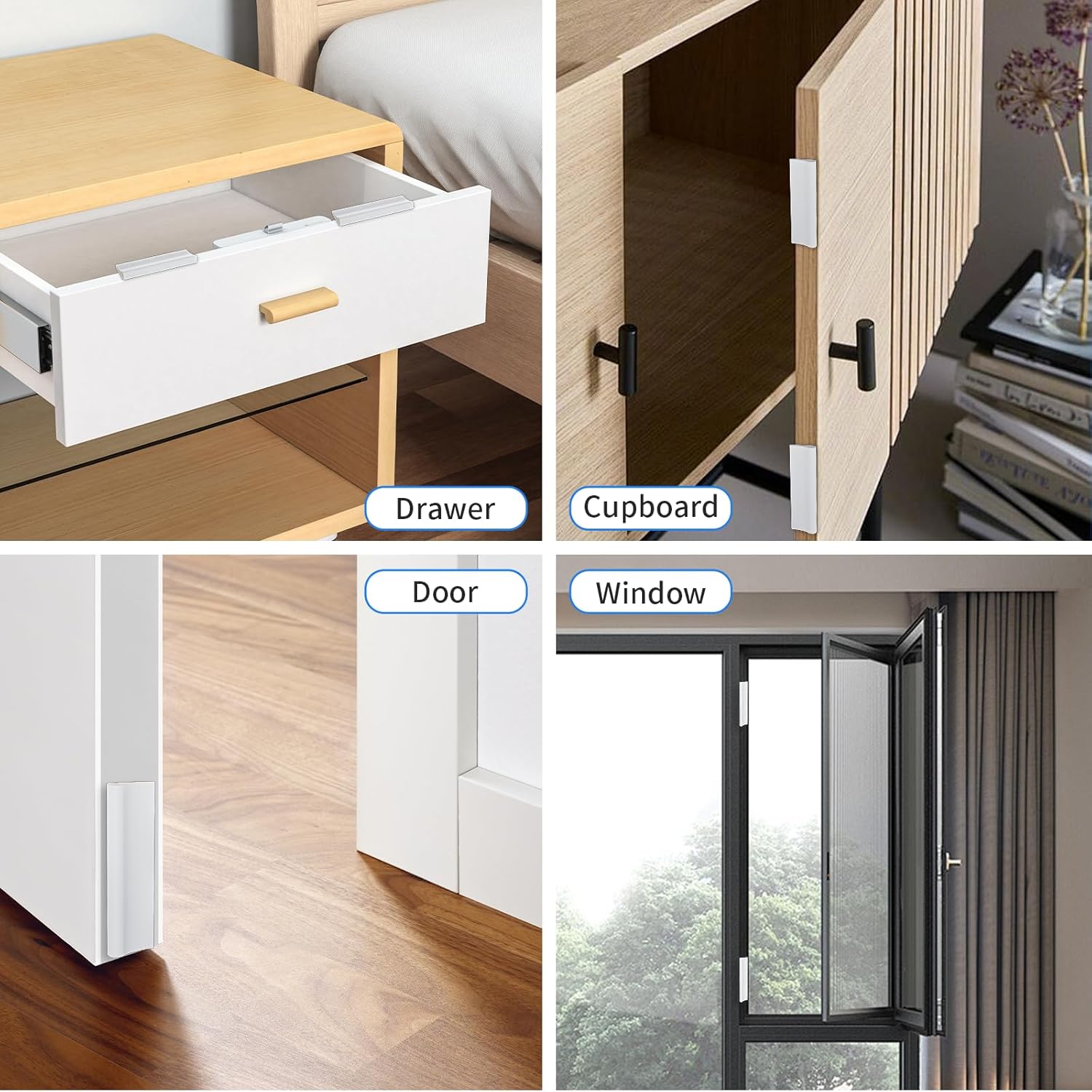Nisorlin Weather Stripping Door Seal Strip – Tool-Free, Hazard-Free Window and Door Sealing for Family Homes