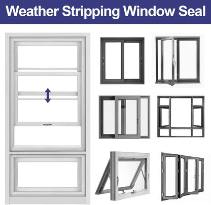 Nisorlin Weather Stripping Door Seal Strip – Tool-Free, Hazard-Free Window and Door Sealing for Family Homes