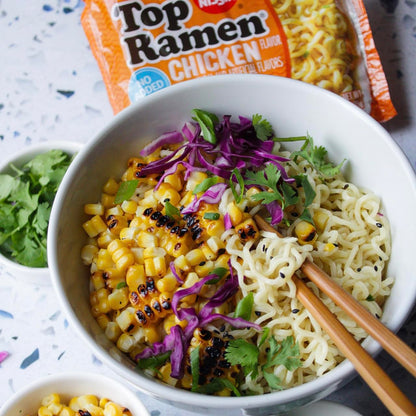 Nissin Top Ramen Bowl – Shelf-Stable Road Trip Lunch for Hotel Room Microwaves, Chicken 6-Pack