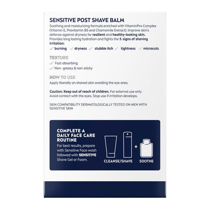 NIVEA MEN Real Madrid Post Shave Balm – Licensed Soccer Fan Gift for Men, Alcohol Free Daily Aftershave 3.3 Fl Oz