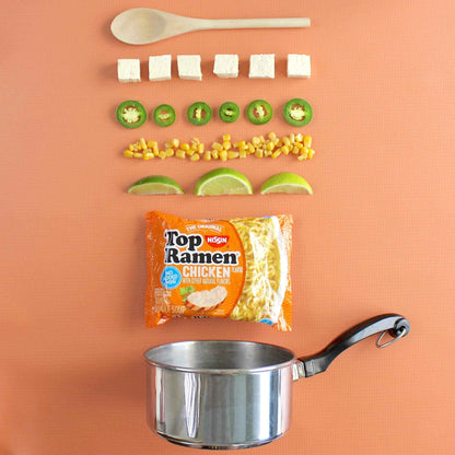 Nissin Top Ramen Bowl – Shelf-Stable Road Trip Lunch for Hotel Room Microwaves, Chicken 6-Pack