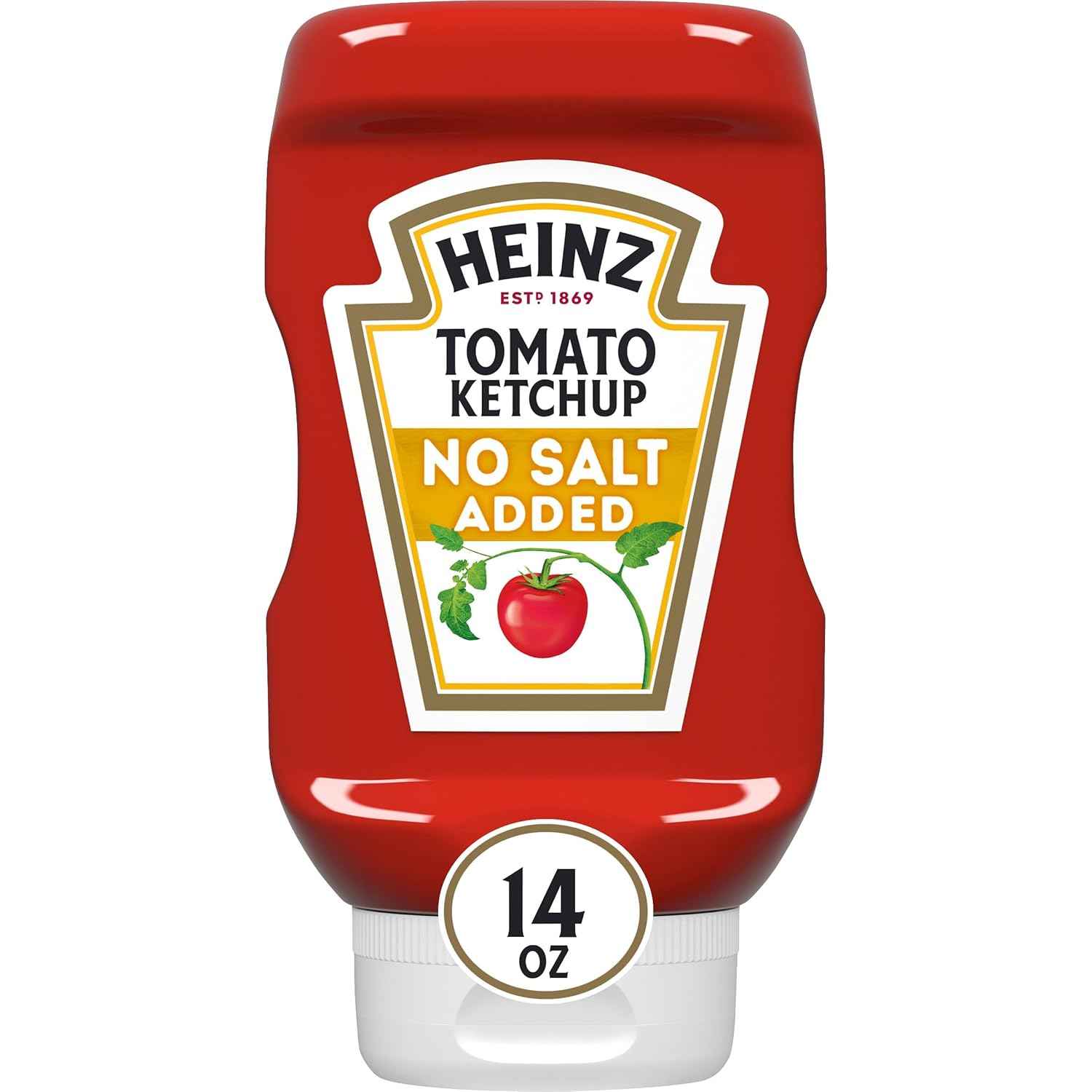 Heinz No Salt Added Ketchup – Family-Friendly Lunchbox Topping for Kid-Approved Meals, 14 oz