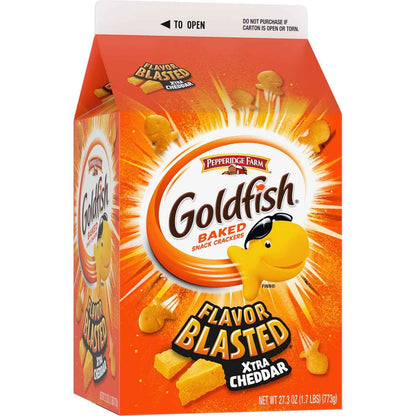 Goldfish Cheddar Cheese Crackers – Wholesome Pantry Snack for Playdates, Carpool Pickup, and Back-to-School Lunchbox Packing, Bulk 27.3 oz