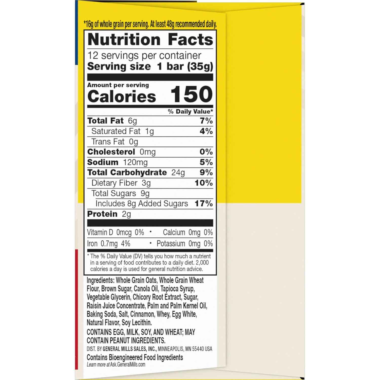 Nature Valley Soft Baked Oatmeal Squares – Office Desk Snack for Busy Commuters, 12 Individually Wrapped Bars