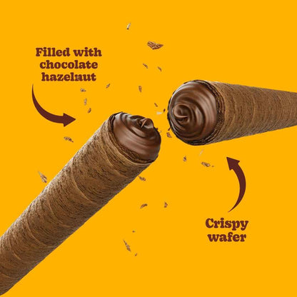Bauducco Wafer Sticks Chocolate Hazelnut – Thoughtful Housewarming Gift for Couples, Premium Brazilian Dessert for Welcome Baskets